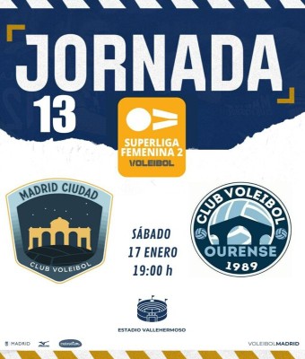 J13 - Superliga 2 - Madrid Chamberí vs Aceites Abril Vóley Ourense