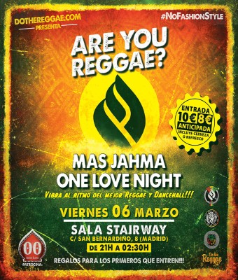 Are You Reggae? - Viernes 06 Marzo en Madrid