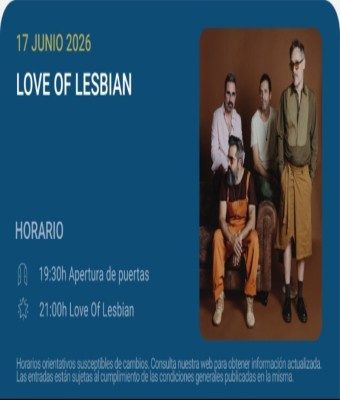 Love of Lesbian - Noches del Botánico 2026 en Madrid