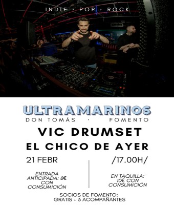 Tardeo Sábado - Ultramarinos Vic Drumset en Valencia/València
