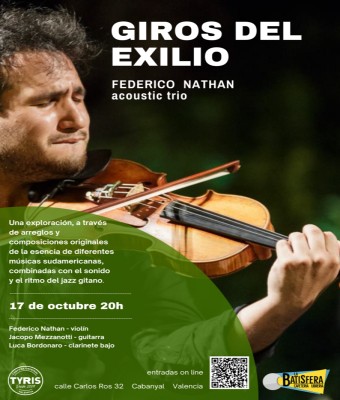 “Giros del exilio” - Federico Nathan acoustic trio  en Valencia/València