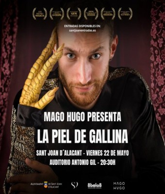 MAGO HUGO: LA PIEL DE GALLINA 20:30h en Alicante