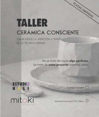 Taller Cerámica Consciente en Bizkaia