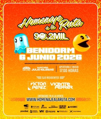 Homenaje a la Ruta 90's & 2MIL Benidorm®  2026 en Alicante