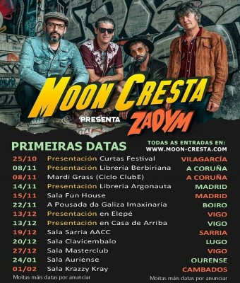 MOON CRESTA @Masterclub Presentación ZADYM (+banda invitada) en Pontevedra