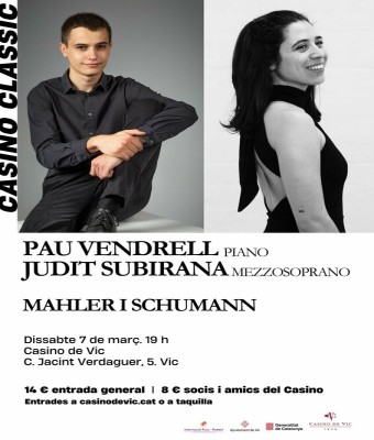 Pau Vendrell i Judit Subirana - Mahler i Schumann en Barcelona
