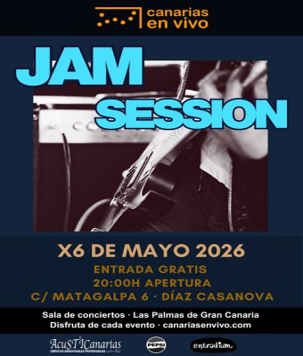 JAM SESSION EN CANARIAS EN VIVO - CONCIERTO EN LAS PALMAS en Palmas, Las