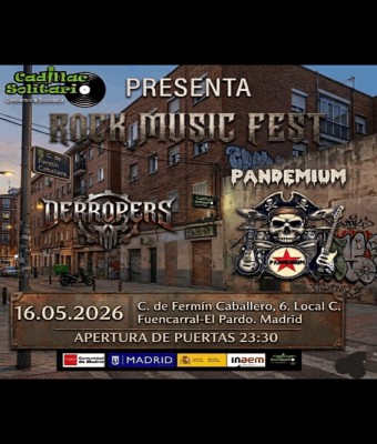 Rock Music Fest (versiones rock): Derropers+ Pandemium en Madrid