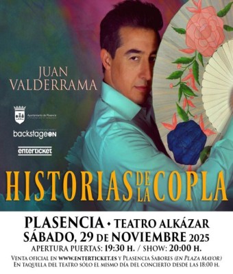 JUAN VALDERRAMA EN PLASENCIA. GIRA 'HISTORIAS DE LA COPLA' en Cáceres