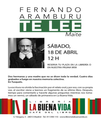 Fernando Aramburu TE LEE 'Maite' en Madrid