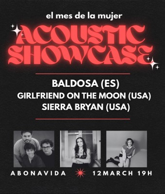 Baldosa + girlfriend on the moon + Sierra Bryan en Madrid