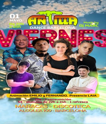 ANTILLA SALSA BARCELONA - VIERNES 1 MAY26