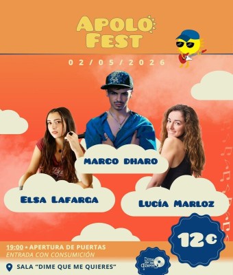 Apolo Fest: Elsa Lafarga + Marco Dharo + Lucía Marloz en Madrid