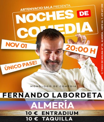 STAND UP COMEDY ARTENVACIO - FERNANDO LABORDETA en Almería