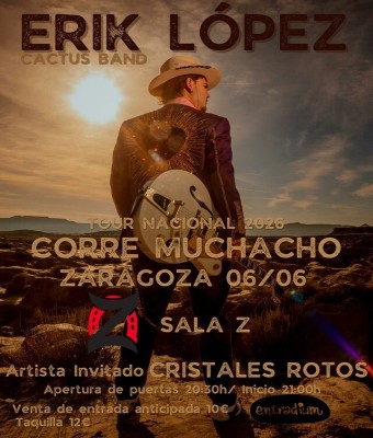 Erik López & Catus Band + Cristales Rotos en Zaragoza