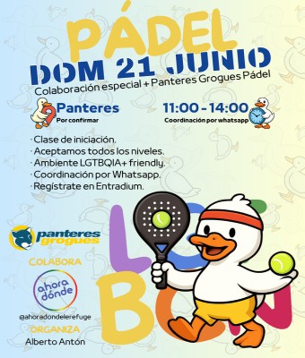 Pádel Panteres Grogues + LGTBCN + Ahora Dónde en Barcelona