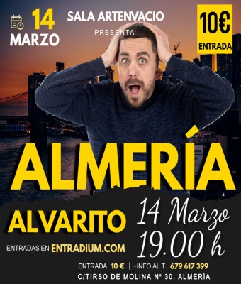STAND UP COMEDY ARTENVACIO - ALVARITO en Almería