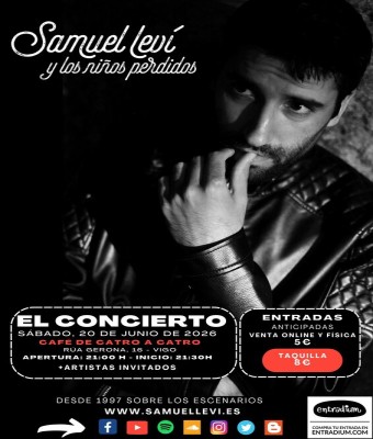 Concierto en Vigo de Samuel Leví y Los Niños Perdidos (inicio de gira) en Pontevedra