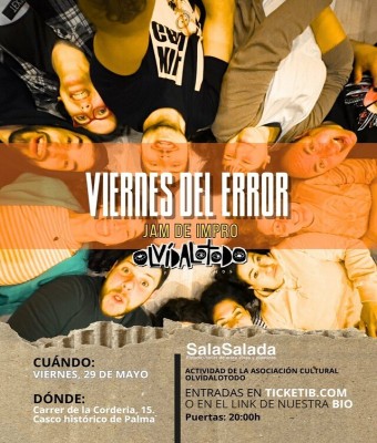 El viernes del error! La jam de impro donde equivocarse es lo mejor que nos puede pasar en Balears, Illes