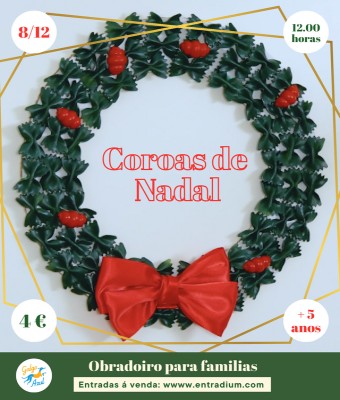 Obradoiro familiar: Coroas de Nadal en Coruña, A