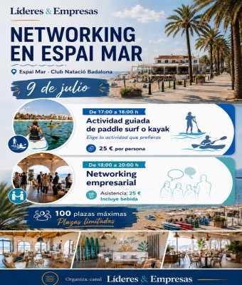 Networking de verano  Líderes & Empresas en Espai mar en Barcelona