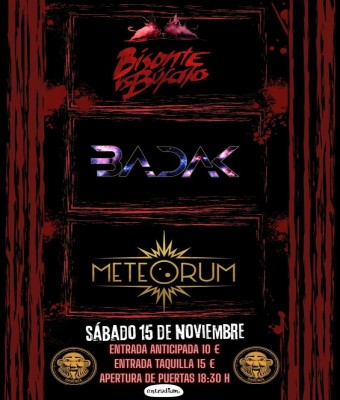 BISONTE VS BÚFALO + BADAK  + METEORUM en Balears, Illes