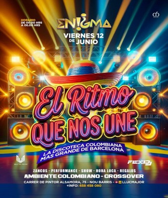 ENIGMA · VIERNES 12 JUN26 en Barcelona
