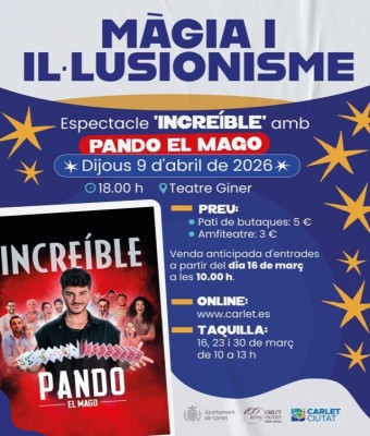 PANDO EL MAGO "INCREÍBLE" (Carlet) en Valencia