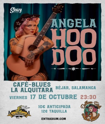 Angela Hoodoo en Béjar (Café-Blues La Alquitara) en Salamanca
