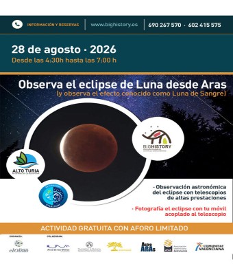Observa el eclipse Lunar desde Aras en Valencia/València