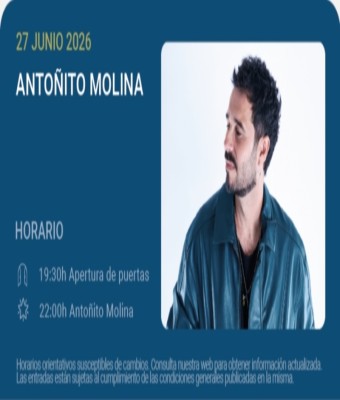 Antoñito Molina - Noches del Botánico 2026 en Madrid