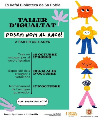 TALLER D'IGUALTAT. POSEM NOM AL RACÓ! en Balears, Illes
