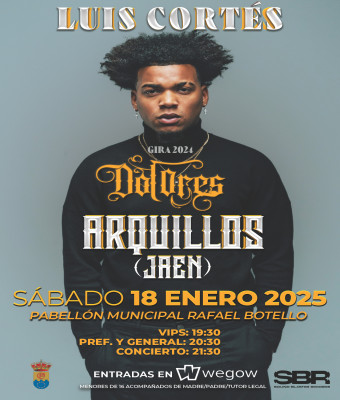 Concierto de Luis Cortés (JAÉN) " Pabellón Municipal Rafa Botello " 2025 en Arquillos