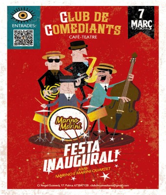 Marino e Marini Quartet INAUGUREN EL CLUB DE COMEDIANTS en Balears, Illes