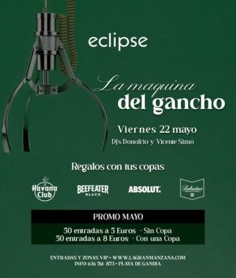 ECLIPSE | VIERNES 22 MAYO en Valencia