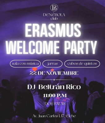 ERASMUS WELCOME PARTY en Alicante/Alacant