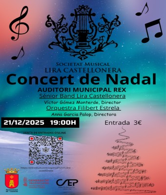 CONCERT DE NADAL - Sénior Band  & Orquestra Filibert Estrela en Valencia/València