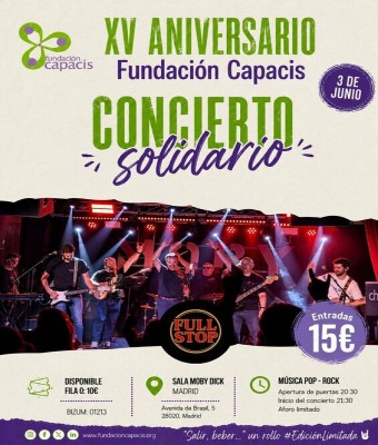 Concierto XV Aniversario Fundación Capacis en Madrid
