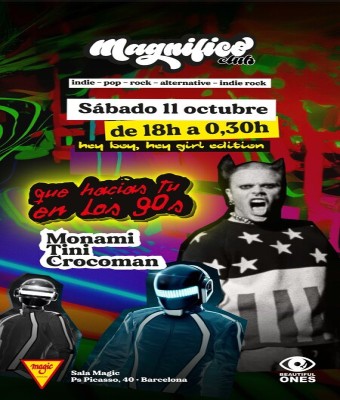 ¿Qué hacías tu en los 90s? Hey boy, hey girl edition en Barcelona