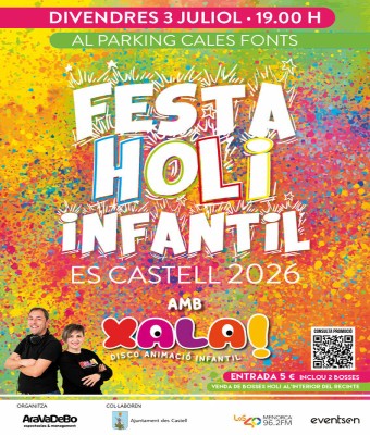 Festival holi infantil Es castell en Balears, Illes