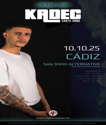 ETERNO TOUR KADEC SANTA ANNA en Cádiz