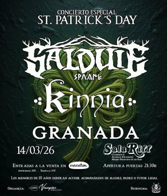 Salduie + Kinnia en Granada - *Concierto especial St. Patrick's Day*