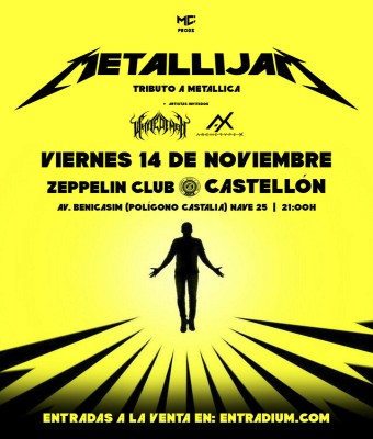 METALLIJAM + Whitedemon + Archetype X en Castellón @ Zeppelin Club en Castellón/Castelló