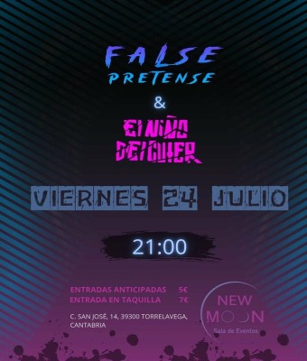False Pretense + El Niño del Cuter en Cantabria