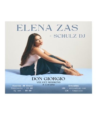 ELENA ZAS + SCHULZ DJ - VELVET SESSIONS - VIERNES 30 ENER0 - 22:00 en Coruña, A