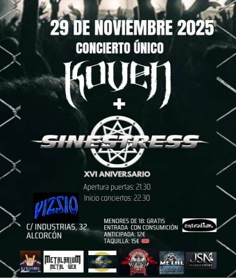 KoveN y Sinestress en Madrid