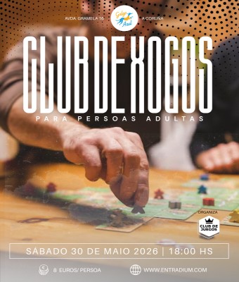 Club de xogos para persoas adultas. Sesión 23/5 en Coruña, A