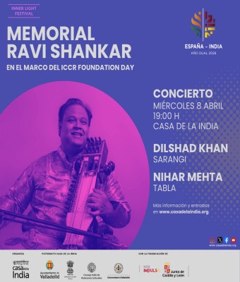 Memorial Ravi Shankar. Concierto a cargo de Dilshad Khan (sarangi) y Nihar Mehta (tabla) en Valladolid