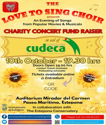 LOVE TO SING CHOIR CHARITY CONCERT FUND RAISER IN AID OF CUDECA en Málaga
