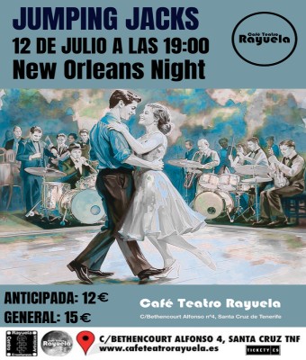 New Orleans Night by Jumping Jacks, en el Café Teatro Rayuela en Santa Cruz de Tenerife